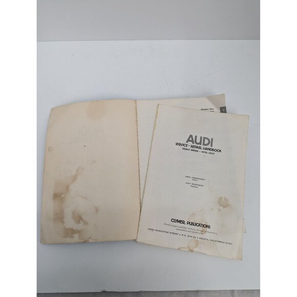 Clymer Publications Audi Service Repair Handbook Tools Series 1970-1977 - Picture 5 of 9